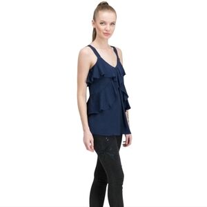 Michael Michael Kors‎ Layered Tiered Sleeveless Top Size M